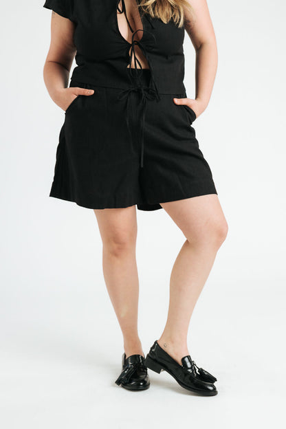 Lee Linen Shorts | Black