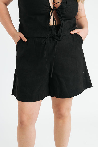 Lee Linen Shorts | Black