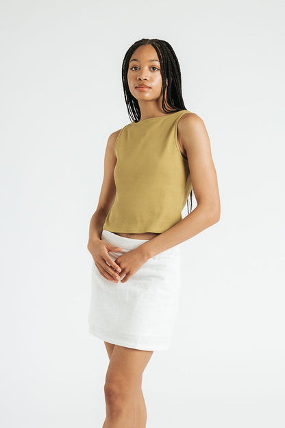 Elliot Mini Skirt | White