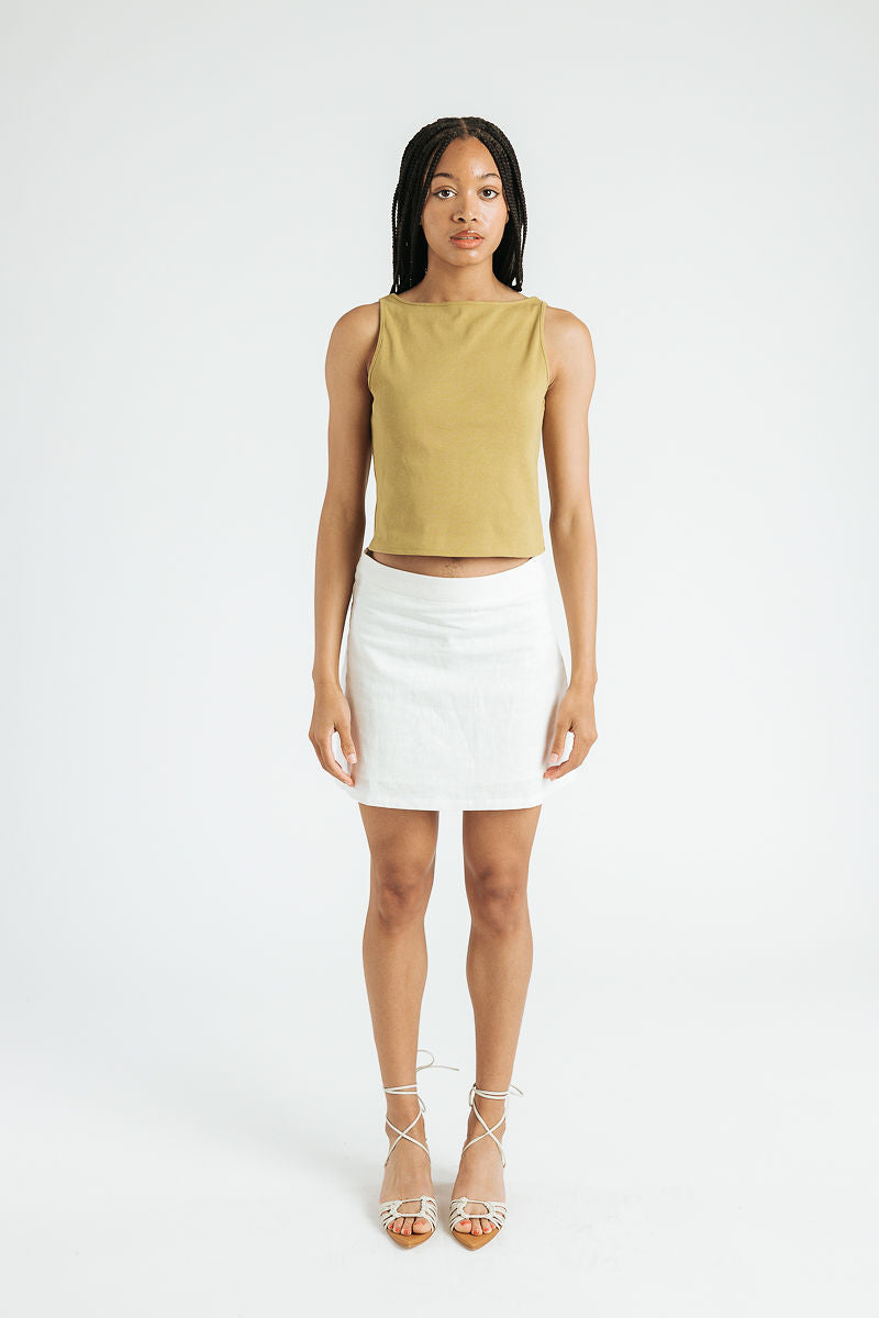 Elliot Mini Skirt | White