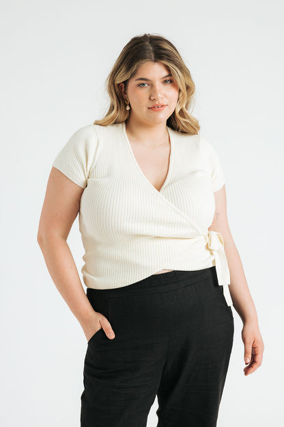 Vivian Short Sleeve Wrap Top