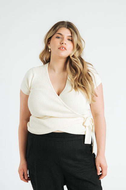 Vivian Short Sleeve Wrap Top