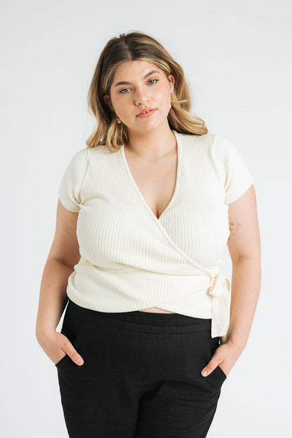 Vivian Short Sleeve Wrap Top