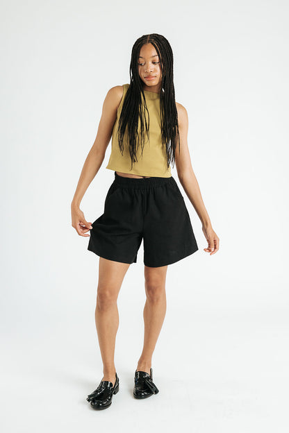 Lee Linen Shorts | Black