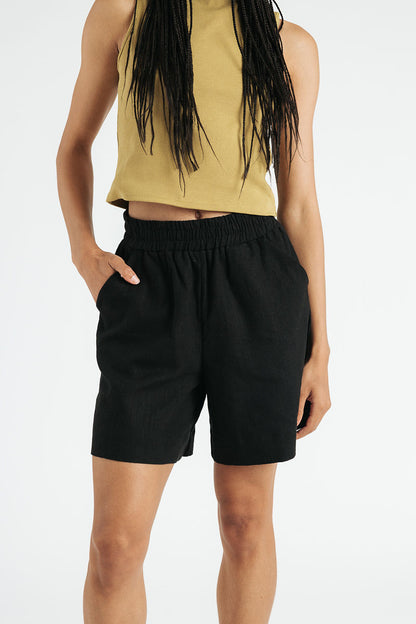 Lee Linen Shorts | Black