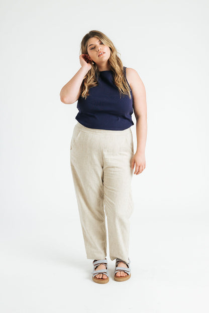 Kate Linen Pant | Sand