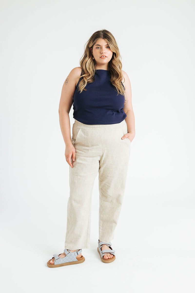 Kate Linen Pant | Sand