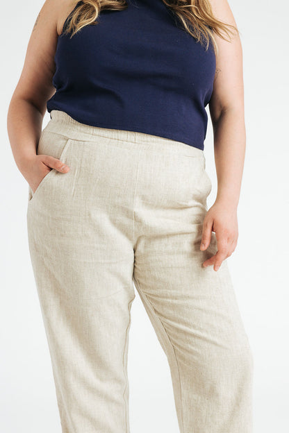 Kate Linen Pant | Sand