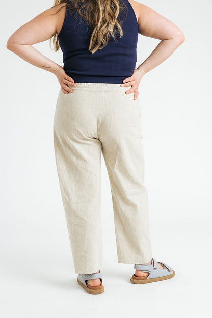 Kate Linen Pant | Sand
