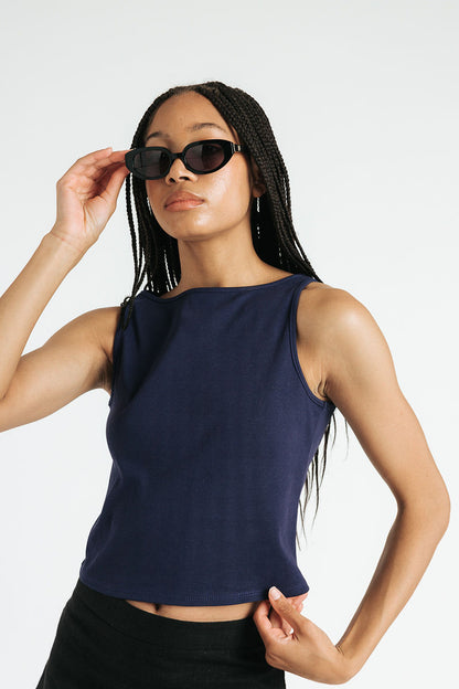 Ruth Boatneck Tank | Navy