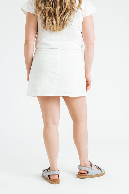 Elliot Mini Skirt | White