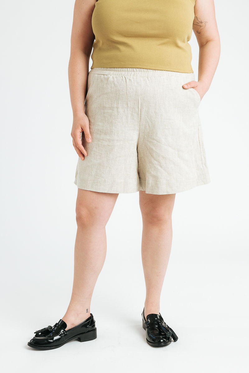 Lee Linen Shorts - Sand — Darcy Collection — Darcy Apparel