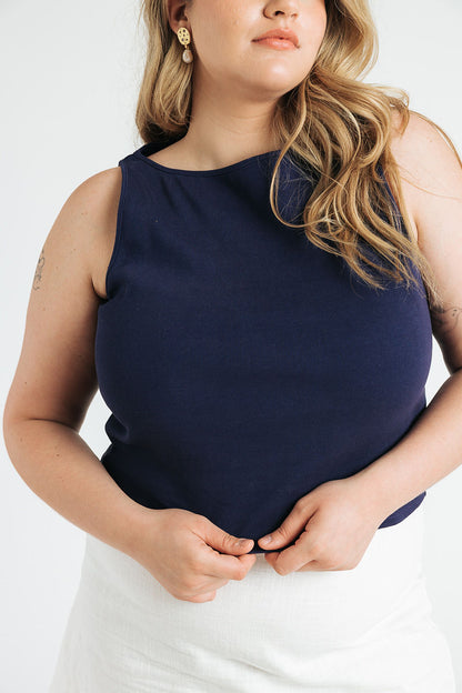 Ruth Boatneck Tank | Navy