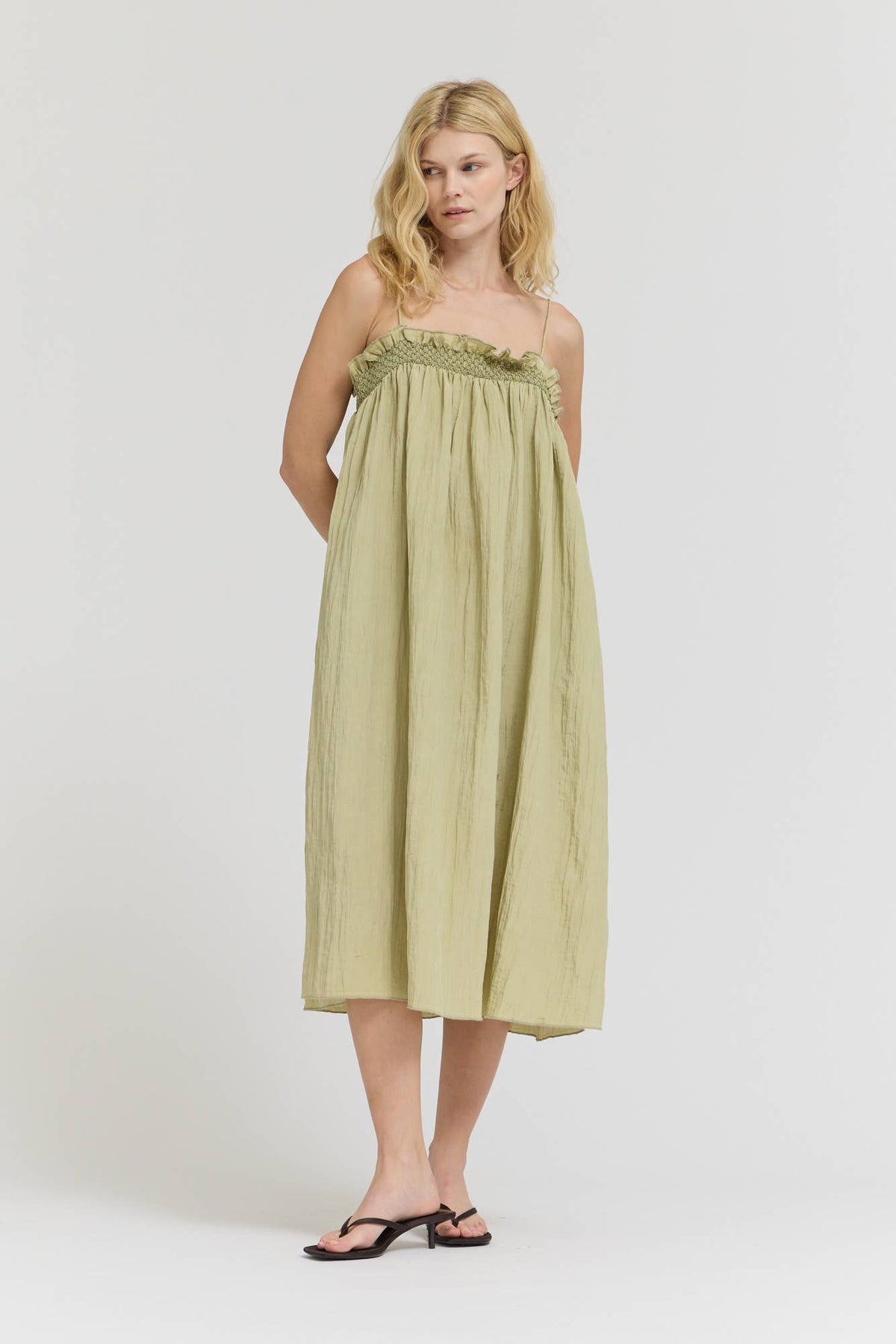 Leah Crinkle Column Dress