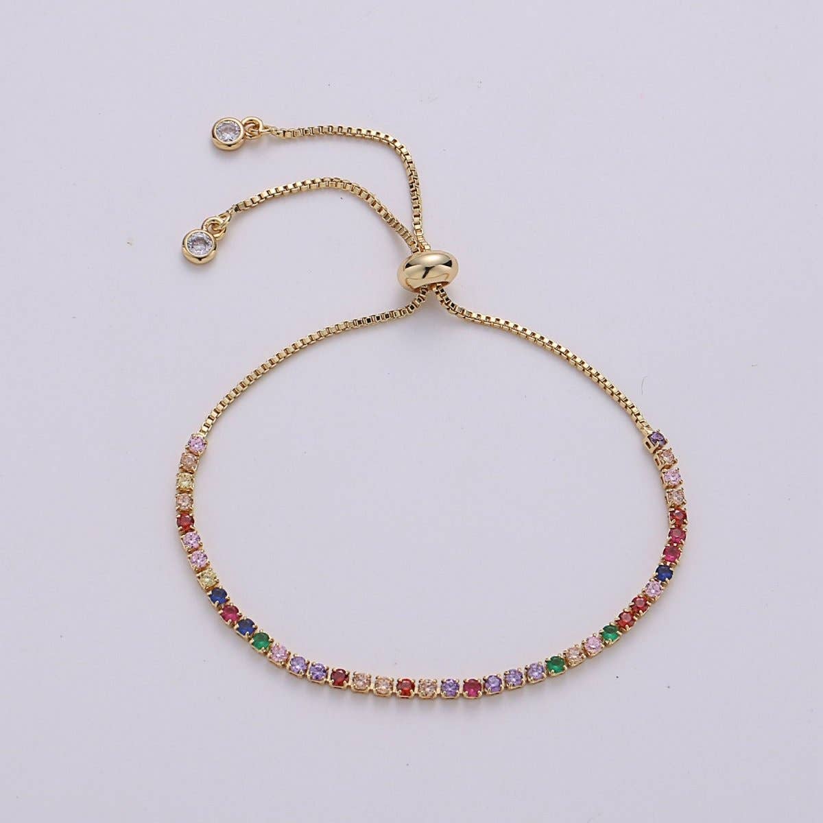Adjustable Gem Bracelet