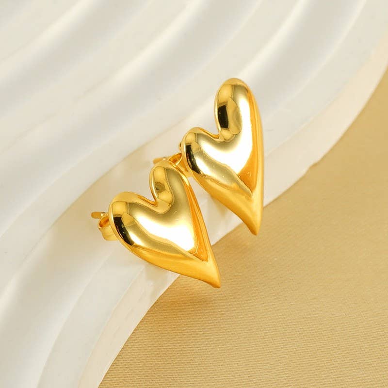 Heart Stud Earrings