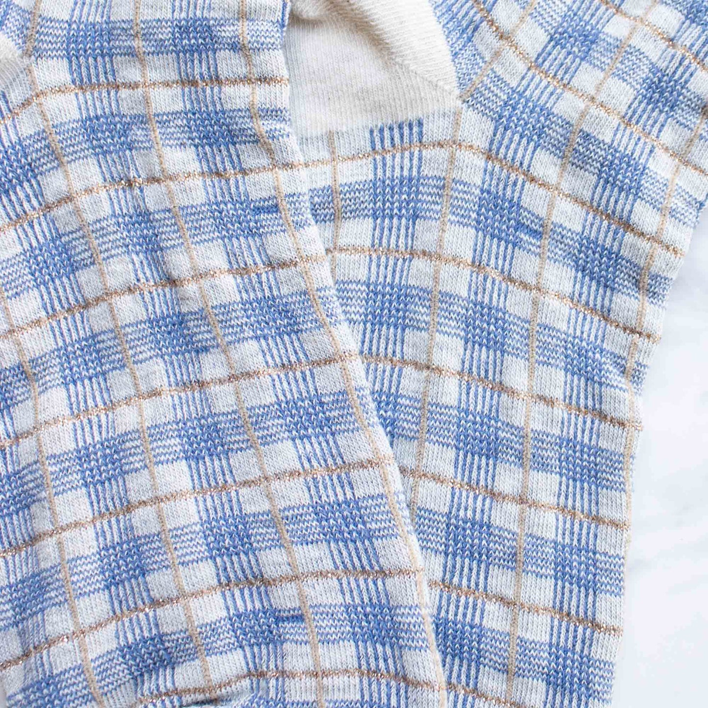 Women's Glitter Checkered Casual Socks