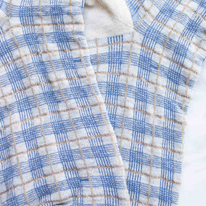 Women's Glitter Checkered Casual Socks