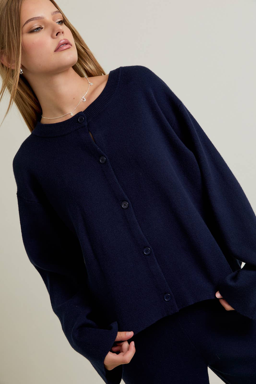 Navy Knit Sweater