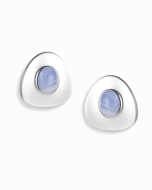 Hunter Statement Studs | Silver