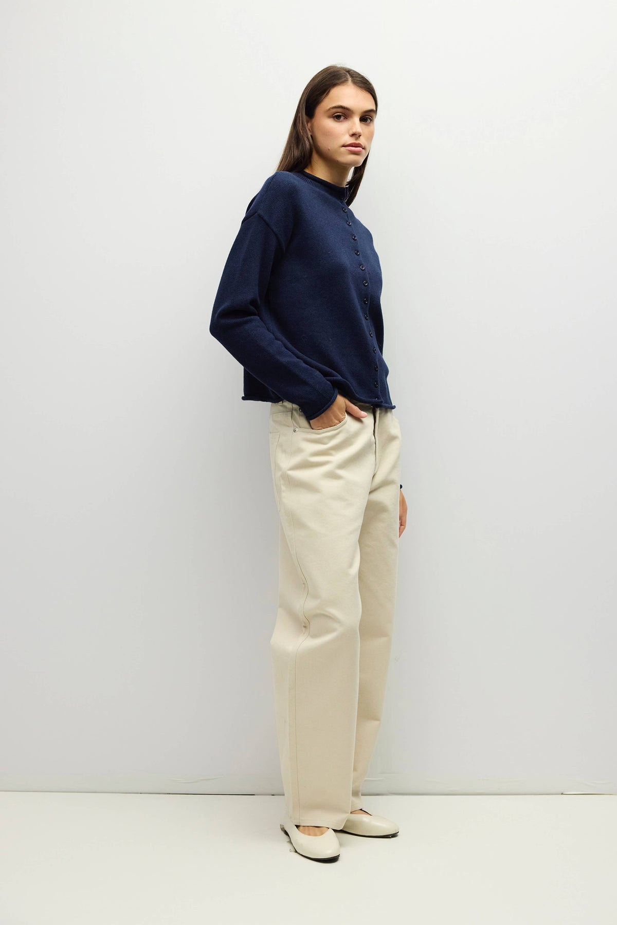 Marlo Raw Hem Cardigan