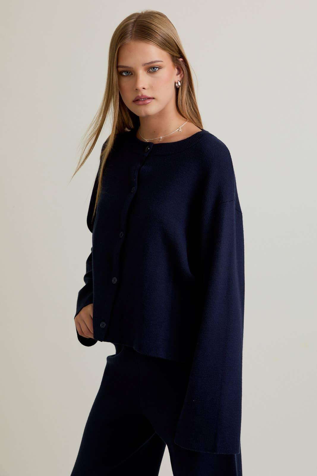 Navy Knit Sweater