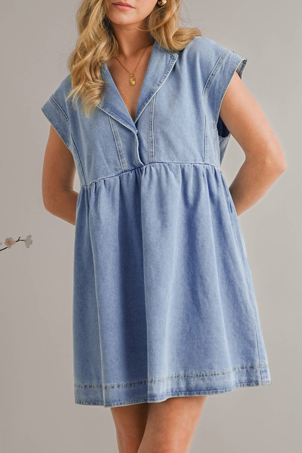 Babydoll Denim Dress