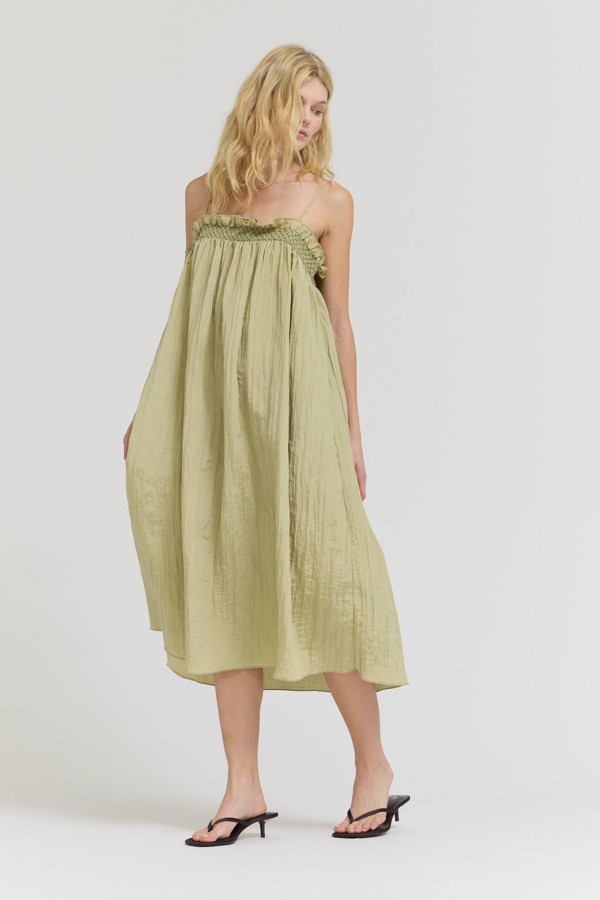Leah Crinkle Column Dress