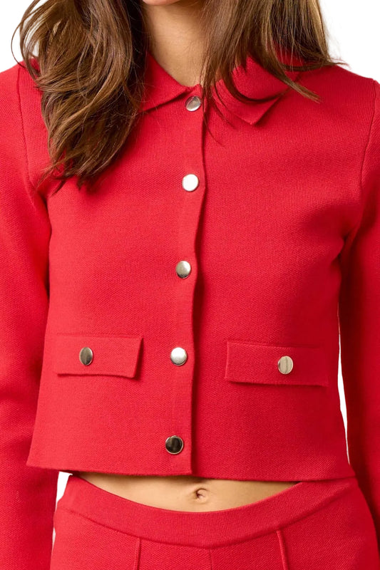 Button-Down Sweater Top