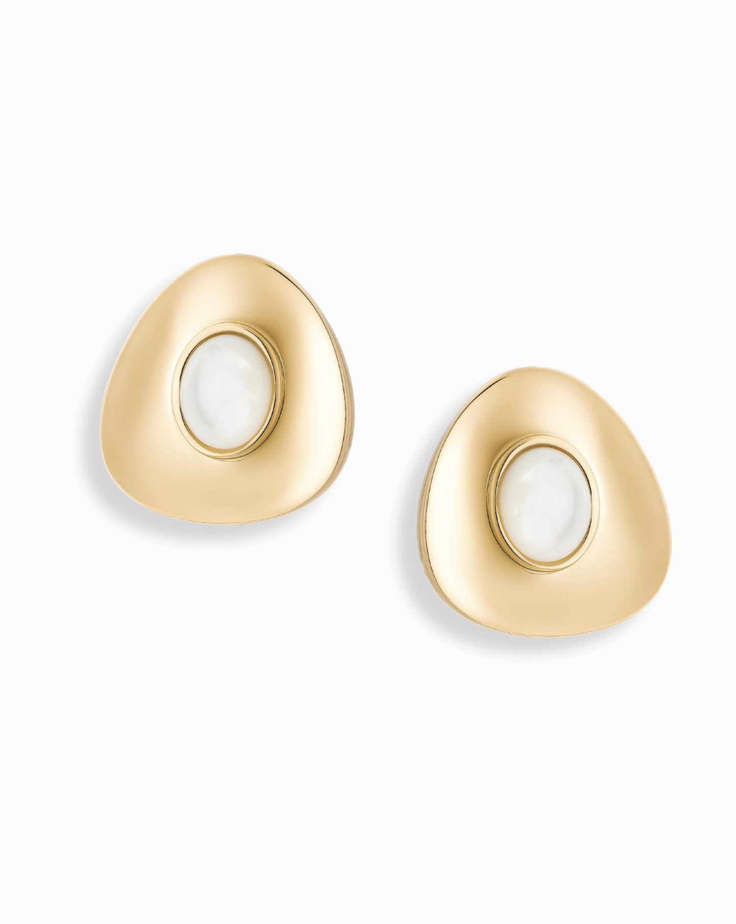 Hunter Statement Studs | Gold