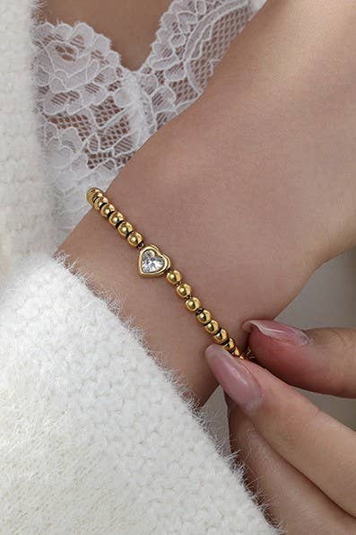 Heart Beaded Bracelet