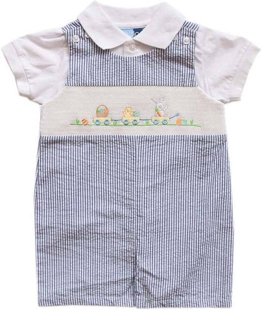 Easter Smocked Shortall Set