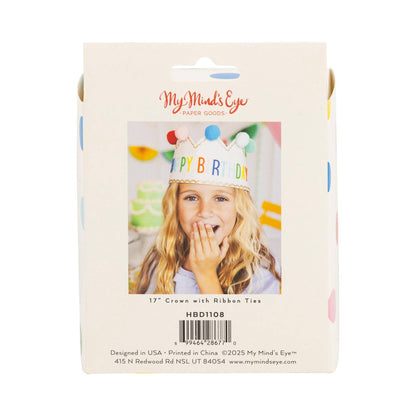 "Happy Birthday" Felt Crown