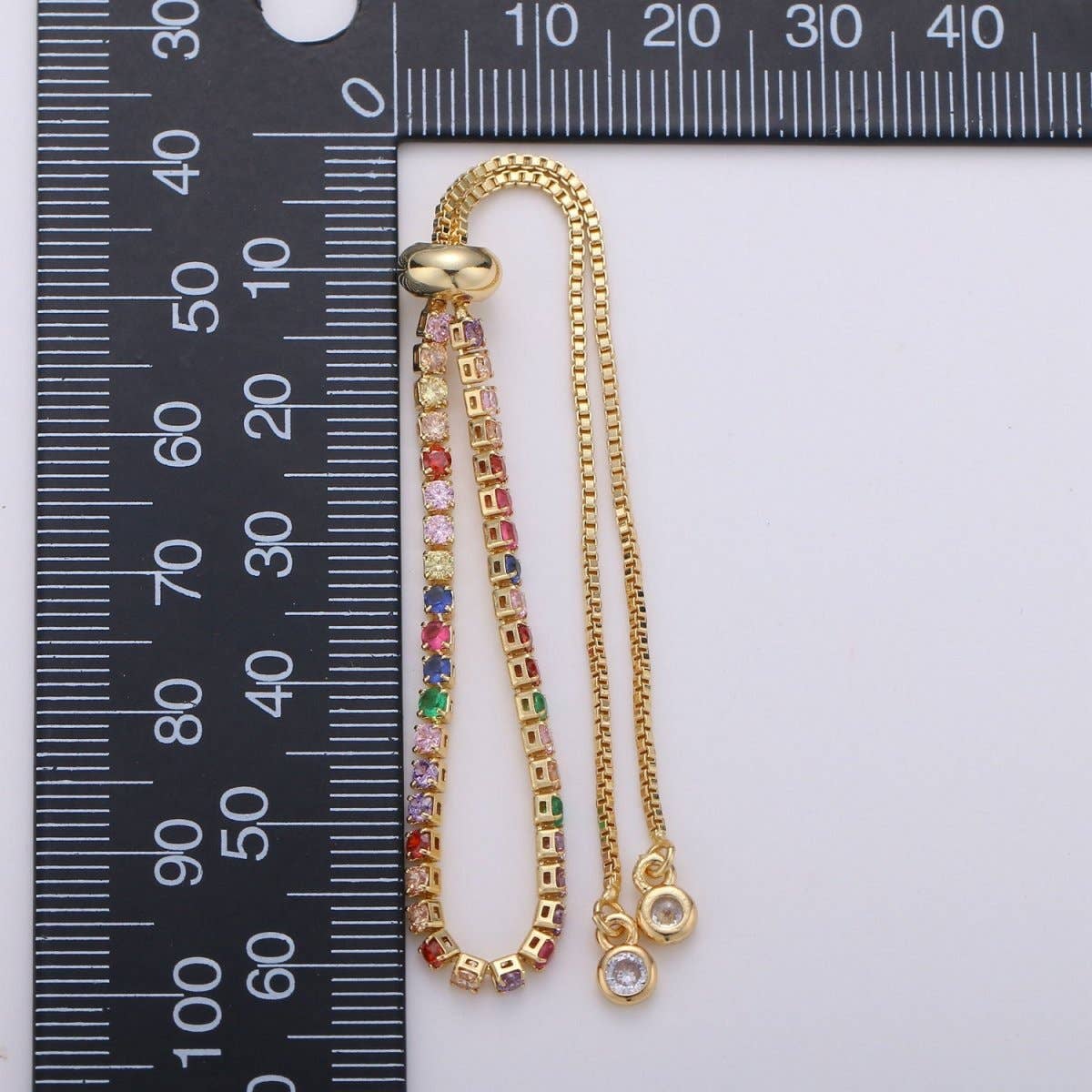 Adjustable Gem Bracelet