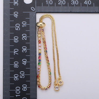 Adjustable Gem Bracelet