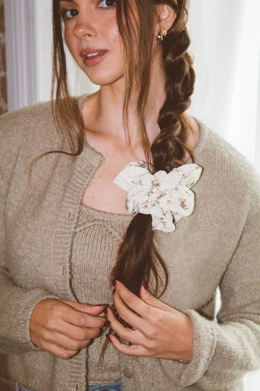 Floral Jumbo Scrunchie