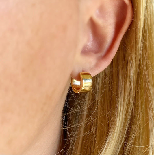 Gold Chunky Hoop Earrings