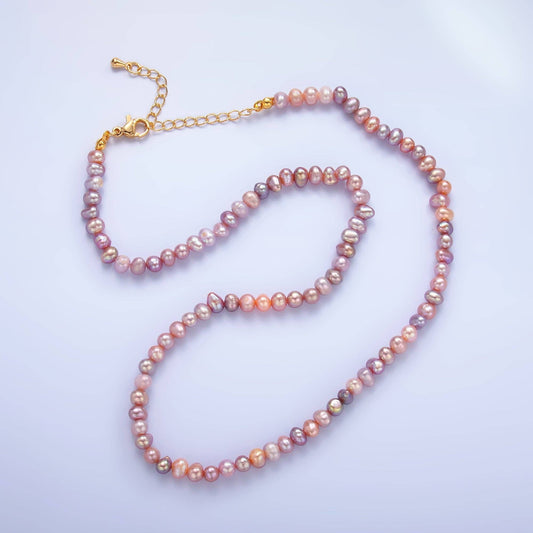 Pink Freshwater Pearl Necklace