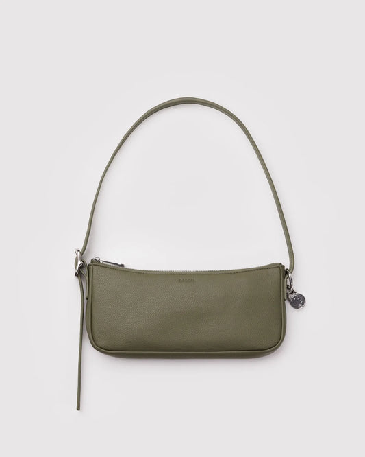 Recycled Leather Pochette | Loden