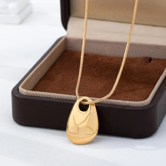 Teardrop Snake Chain Necklace
