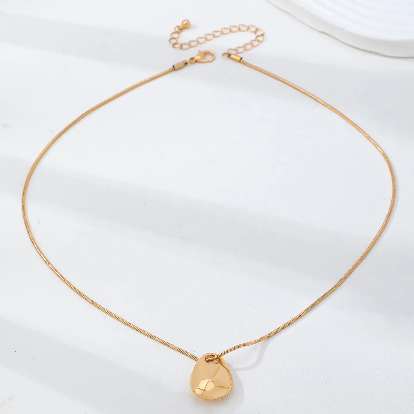 Teardrop Snake Chain Necklace
