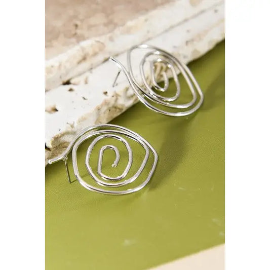 Swirl Statement Earrings