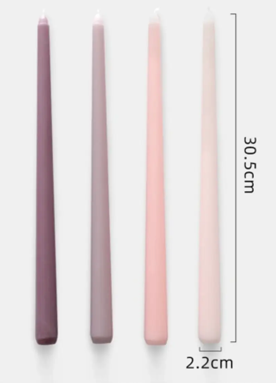 Set of 2 Taper Candles | Multiple Colors