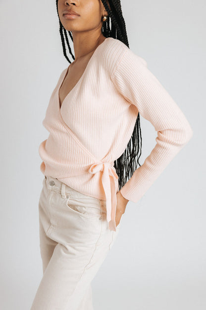 Vivian Wrap Top — Ballerina Pink