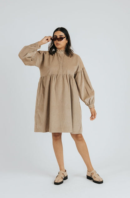 Sarah Prairie Dress | Sandstone