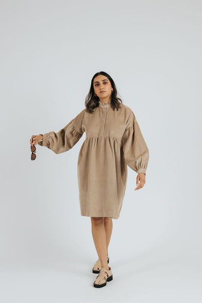 Sarah Prairie Dress | Sandstone