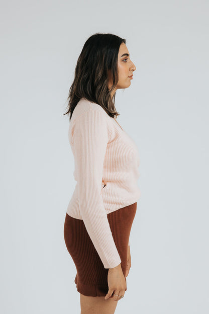 Vivian Wrap Top — Ballerina Pink