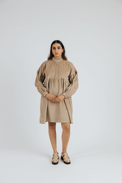 Sarah Prairie Dress | Sandstone